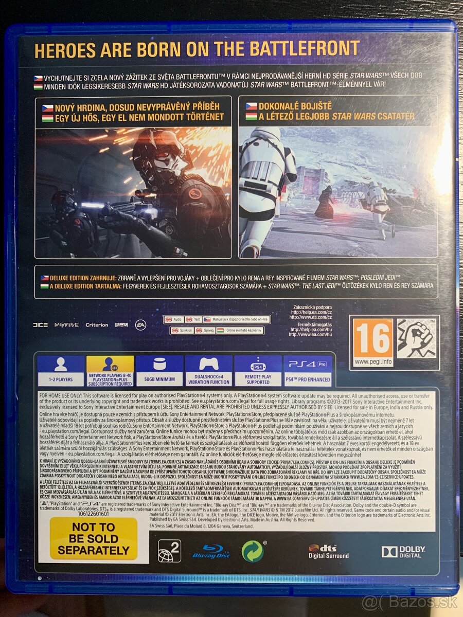 PS hry Battlefront Star Wars, Fifa 2023 - 2