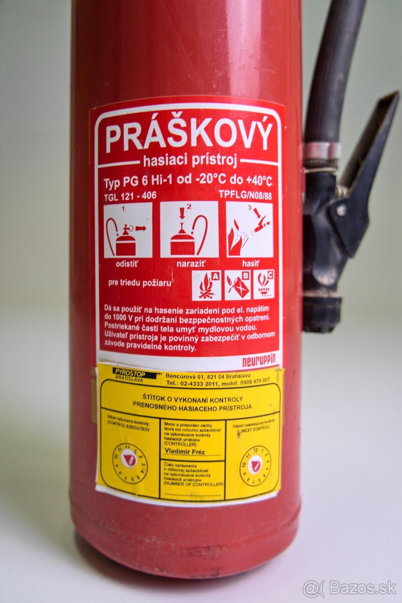 Hasiace prístroje - 2