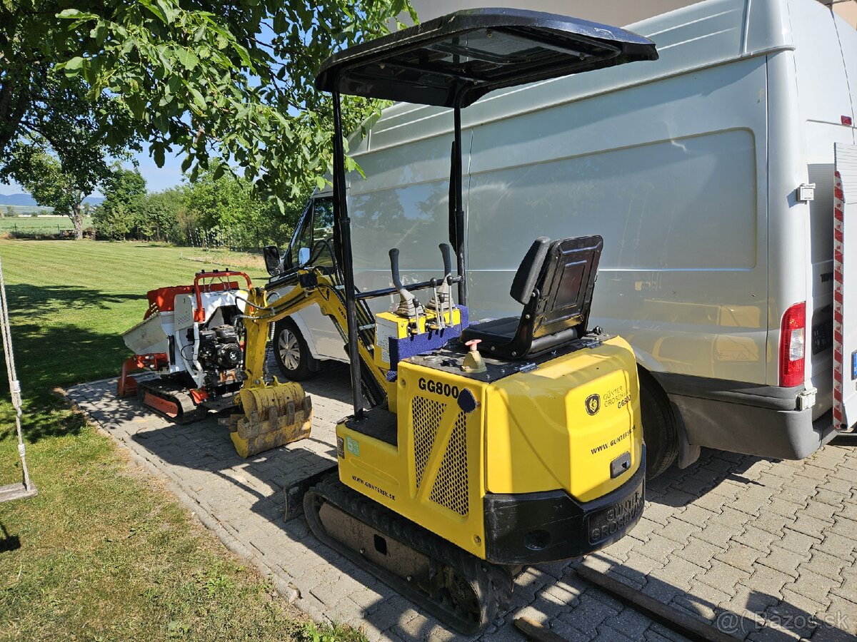 Predám minibager Günter Grossmann GG800 - 2