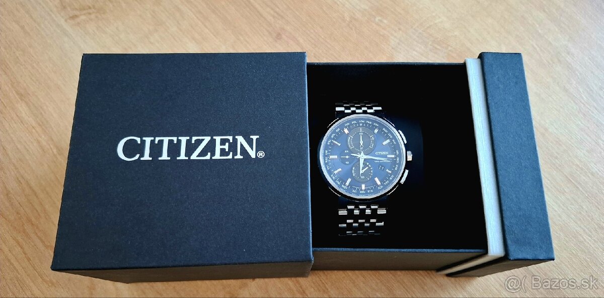 CITIZEN - Radio controlled H804, Eco-Drive, 43 mm modré - 2