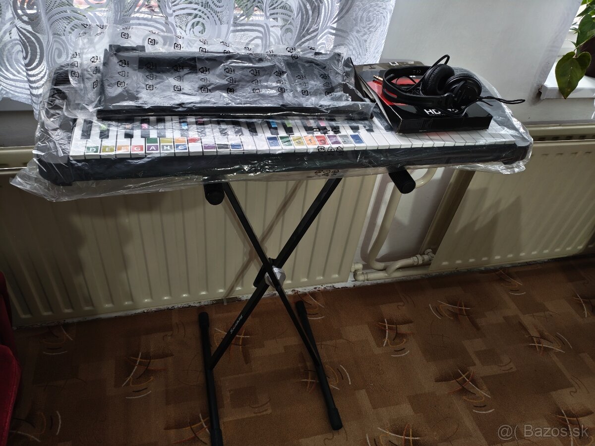 Yamaha PSR E360 SET Keyboard s dynamikou Dark Walnut - 2