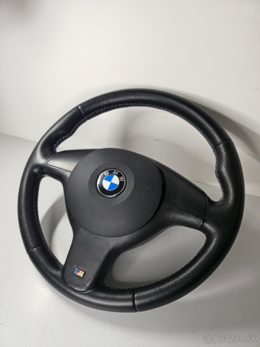 Športový kožený trojramenný volant BMW - 2