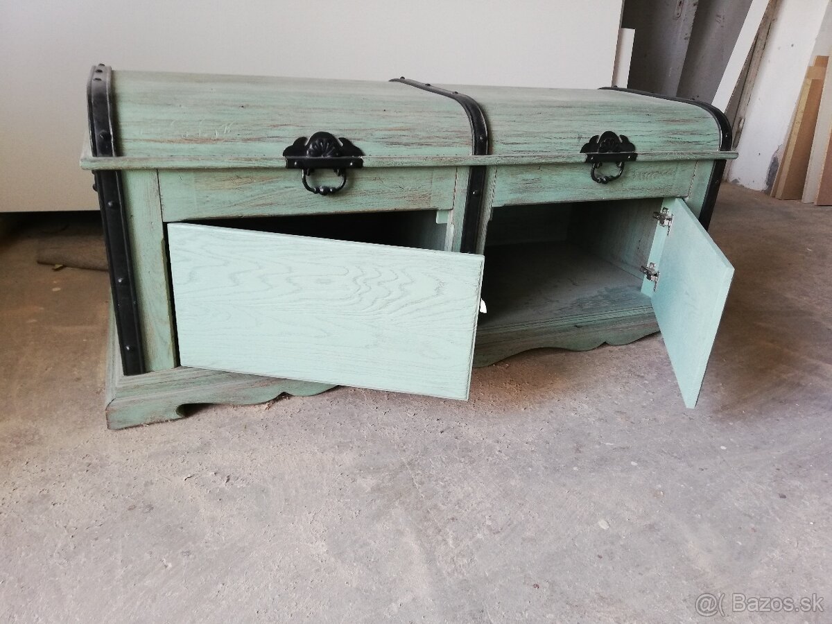 Masívneho dubová truhlica - 2