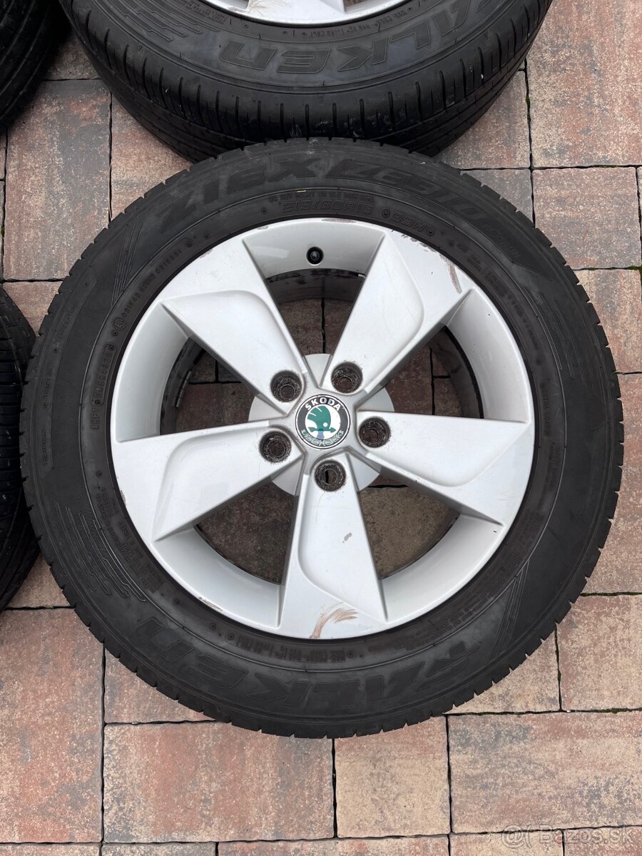 Orig. hliníkové disky Skoda Yeti R16, 5x112 - 2