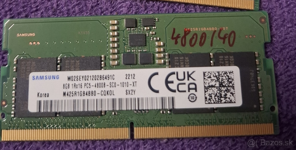 DDR5 SO-DIMM NB RAM 8GB,32GB operacna pamat - 2