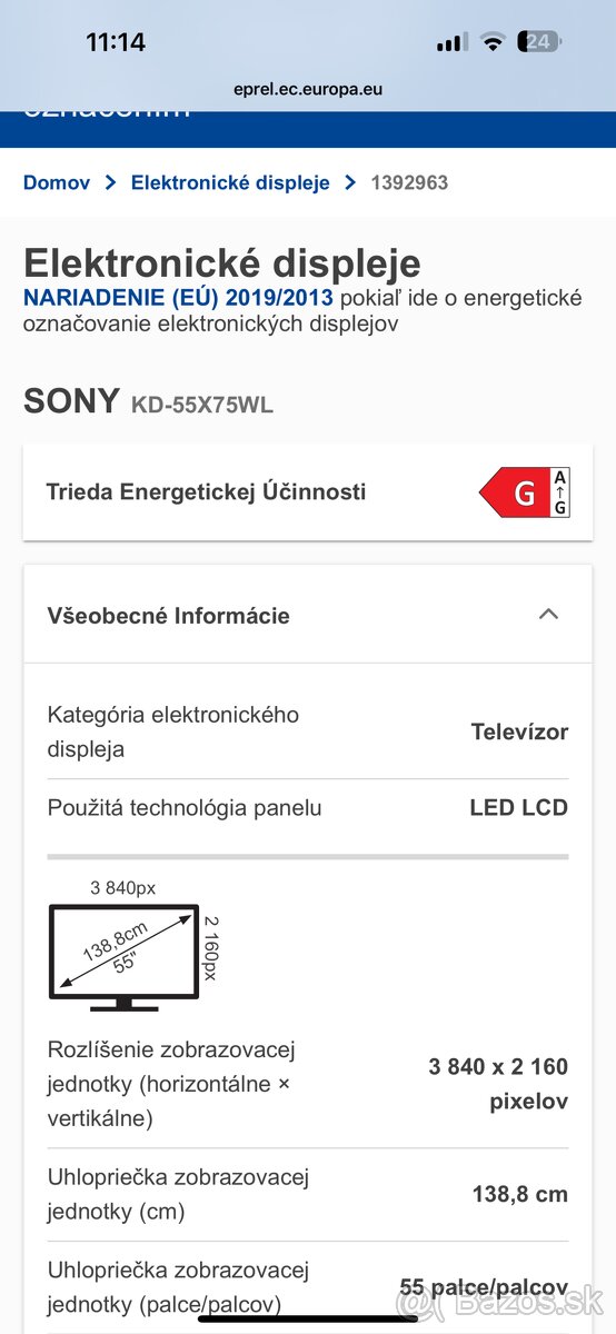 Sony televizor 55” - 2