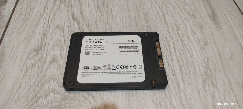 SSD 4TB SATA III 2,5" - 2