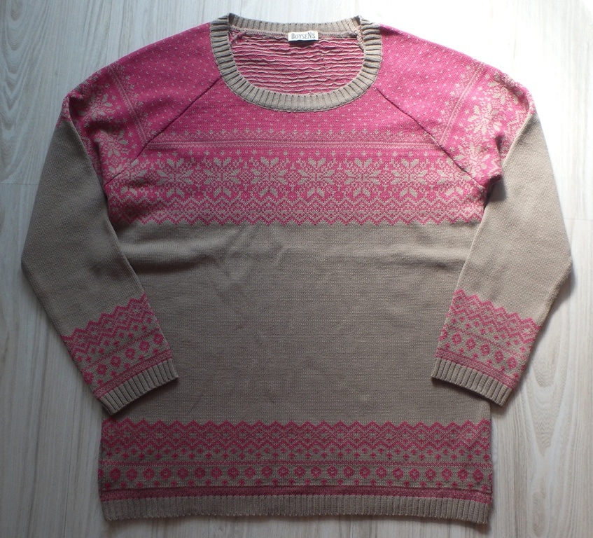 Ružovo hnedý sveter značky BOYSEN S, v. 44/46 - 2