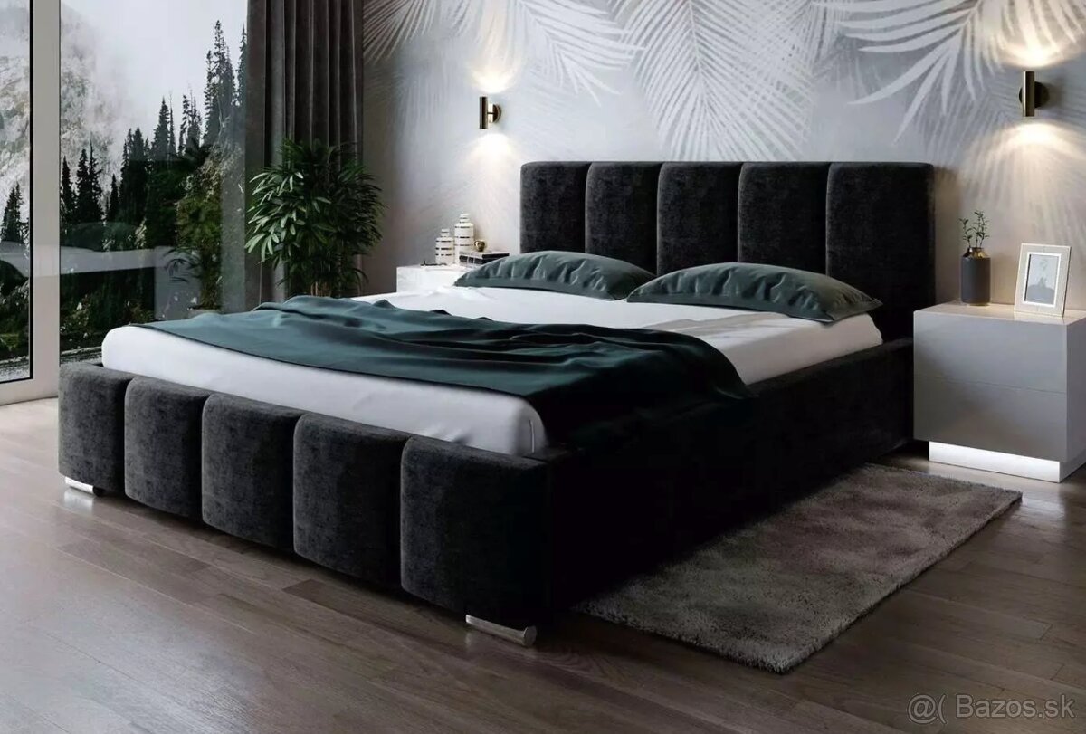 ČALÚNENÁ MANŽELSKÁ POSTEĽ 180X200 - 2