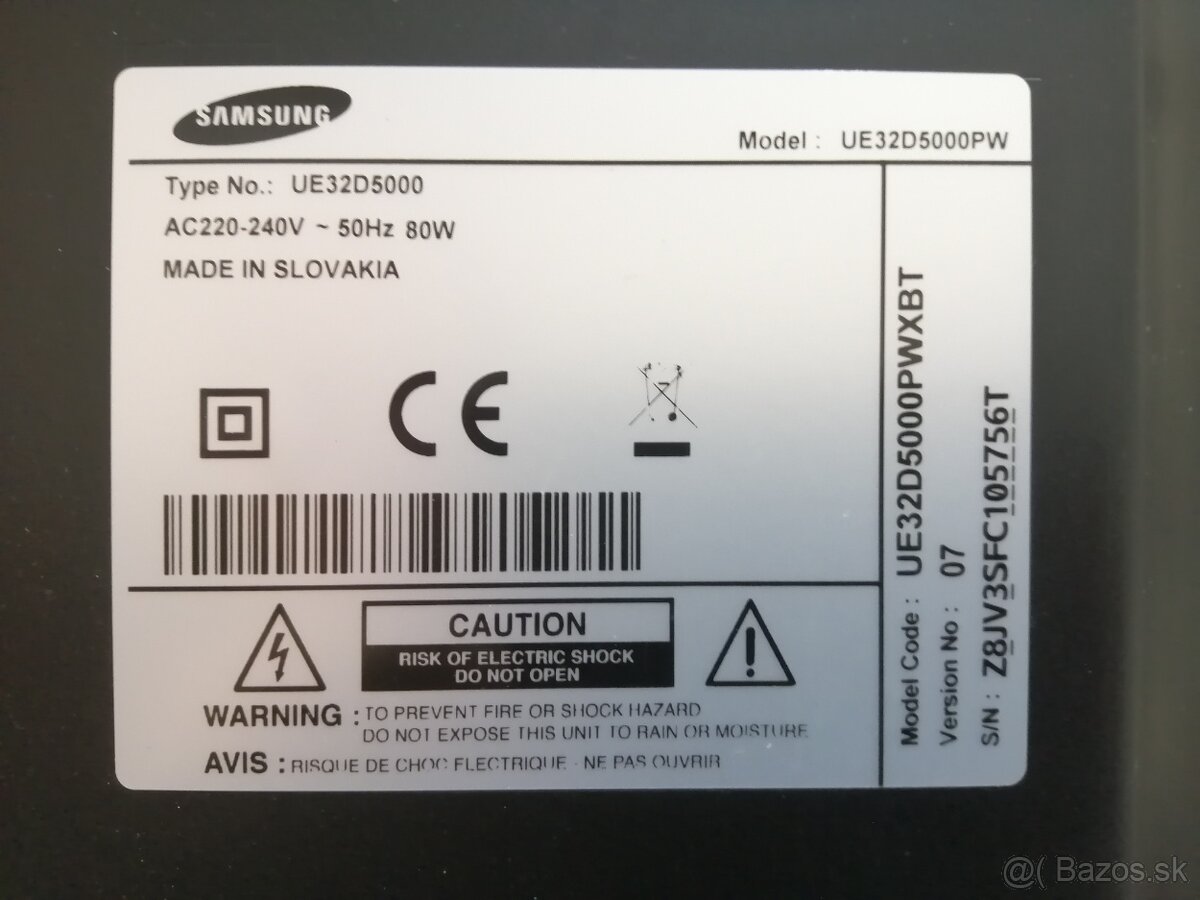 SAMSUNG UE32D5000 - 2