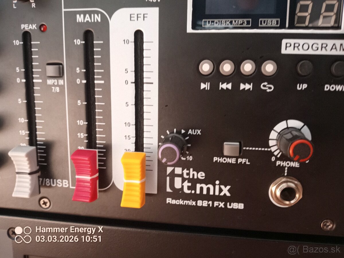 Rack mix a DAP dvd.usb .prehrávač. - 2