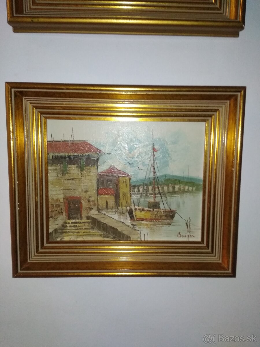 Sada dvoch obrazov olejomaľby - 2