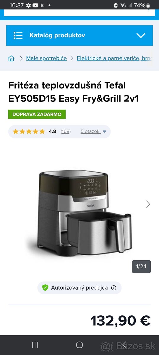 Teplovzdušná fritéza Tefal NOVÁ - 2