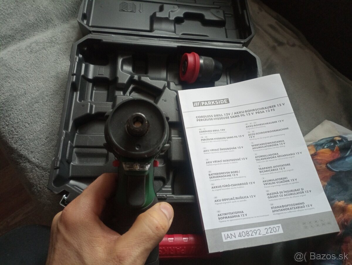 Predám vŕtačku Parkside 12V - 2