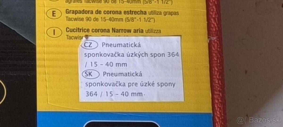 TACWISE D9040V pneumaticka sponkovacka - 2