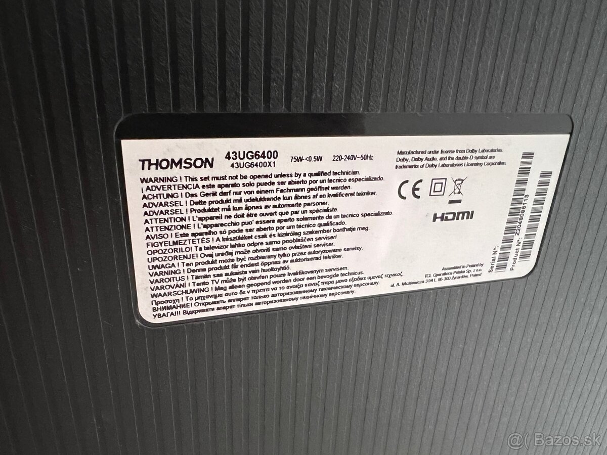 Smart TV Tomson - 2