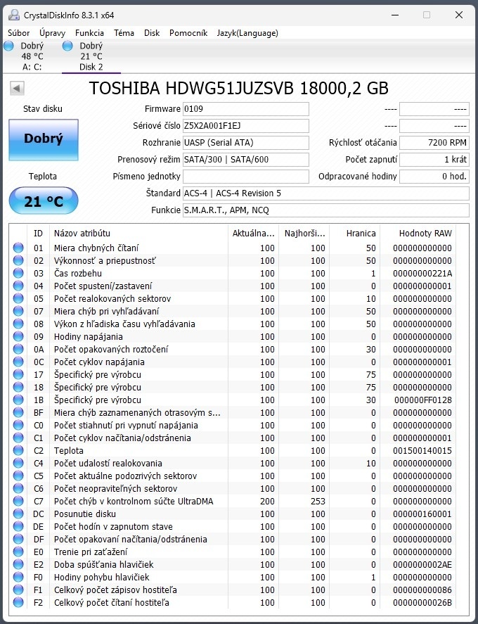 Toshiba N300 Pro - 3,5" NAS CMR, Helium filled - 2