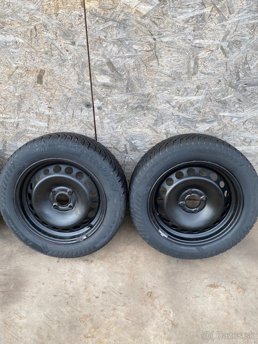 plechove disky zimne pneumatiky renault clio 4 IV 195/55/15 - 2