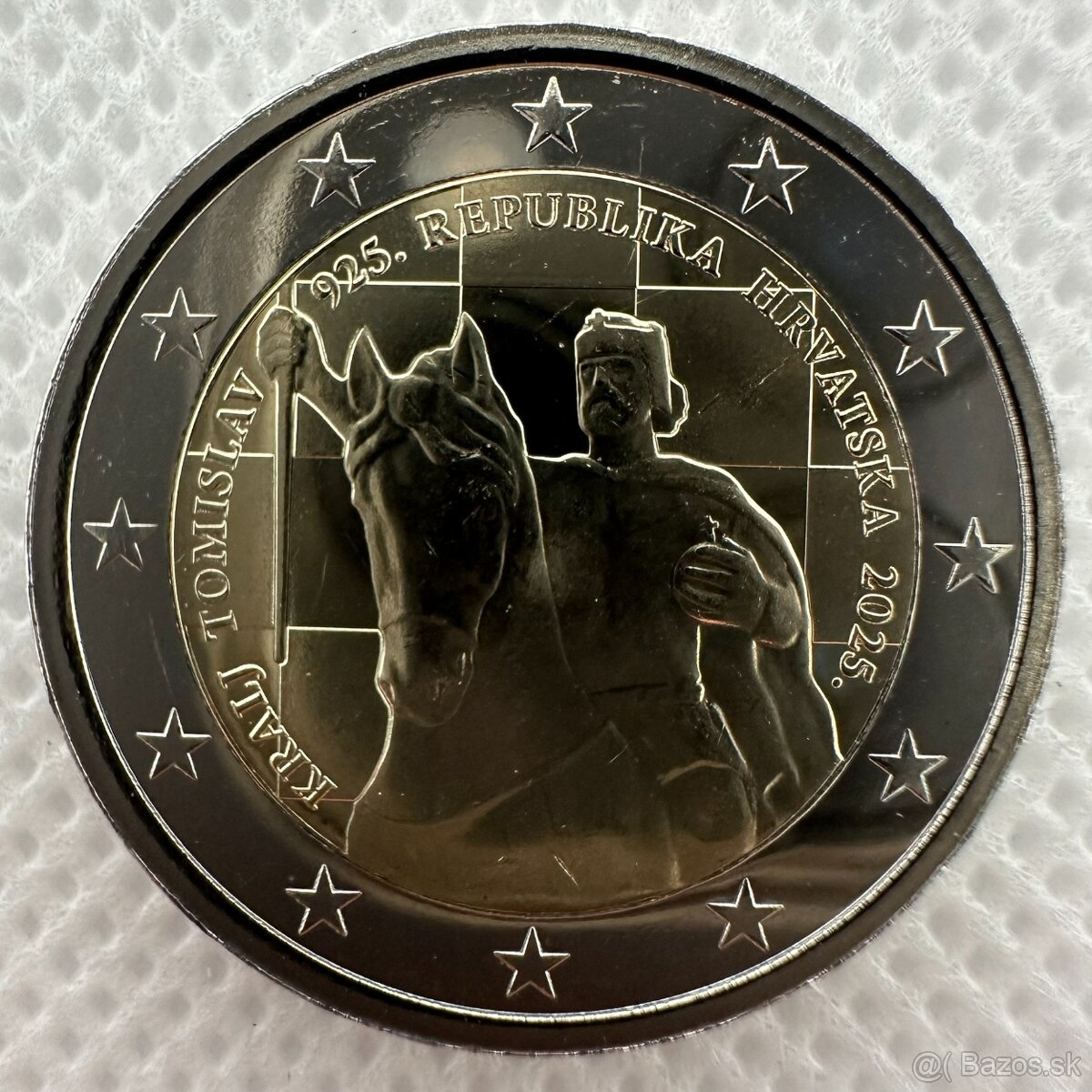 2 euro mince Chorvátsko 2025 Tomislav PROOF a UNC - 2