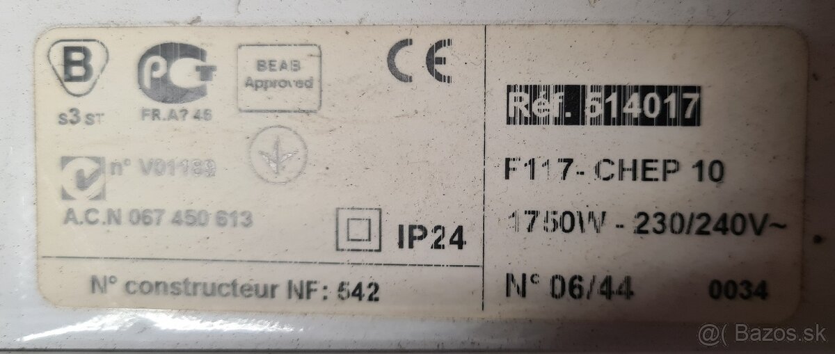 Konvektor vyhrievací ATLANTIC - 2