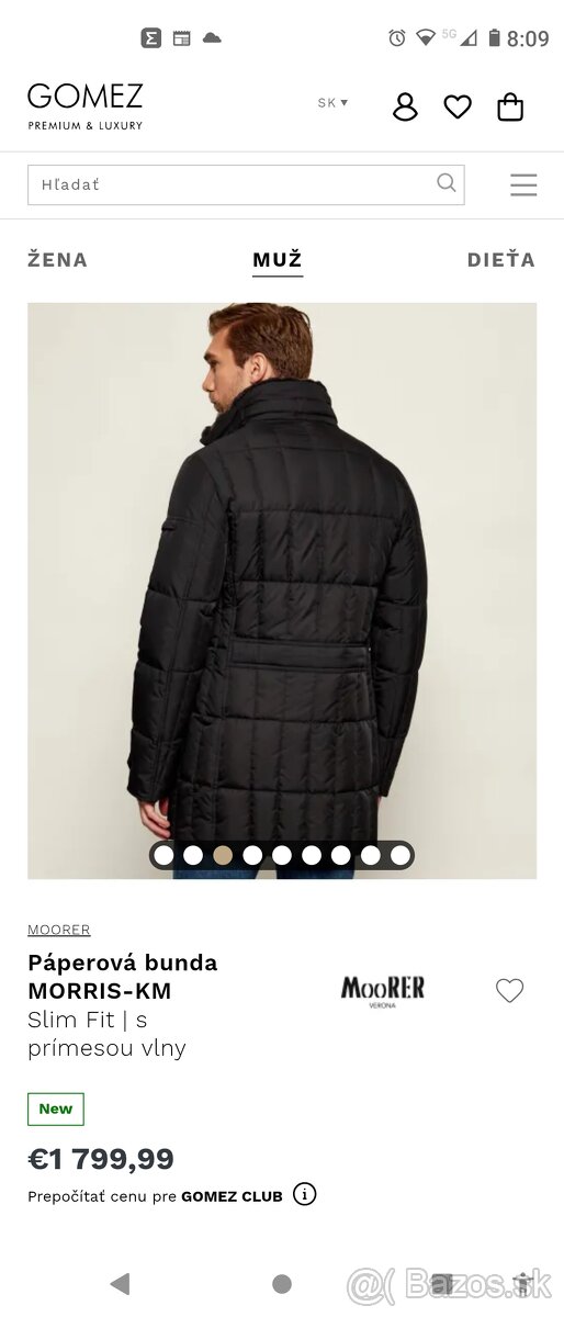 Páperová bunda,MooRER,ITALY Verona,54-MORIS-KM - 2