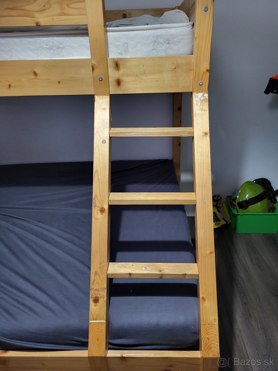 Poschodová posteľ s roštami + matrace - 2