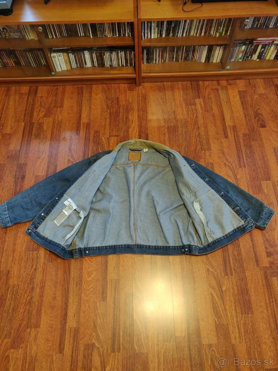 Levi’s Premium džínová bunda / worker (chore) jacket – L - 2