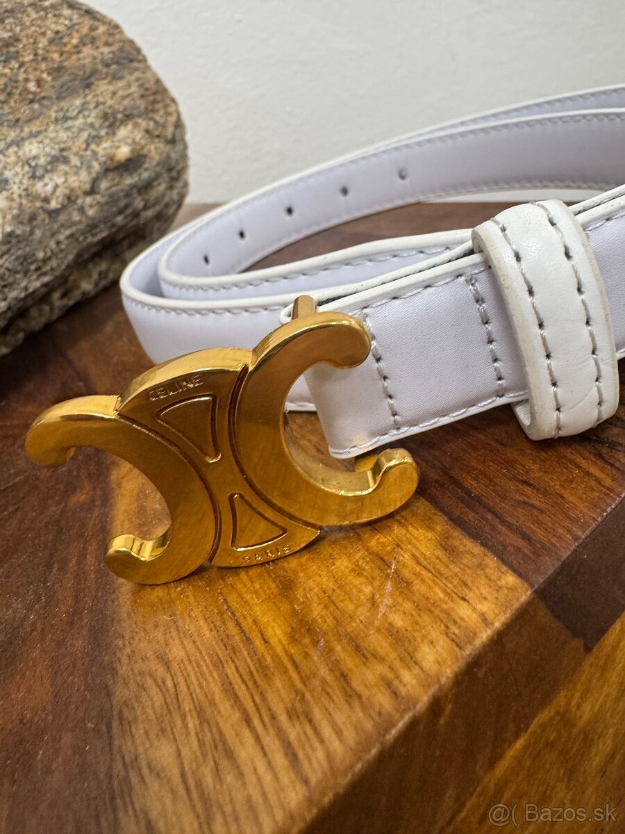 Celine kozeny opasok biely Skladom - 2