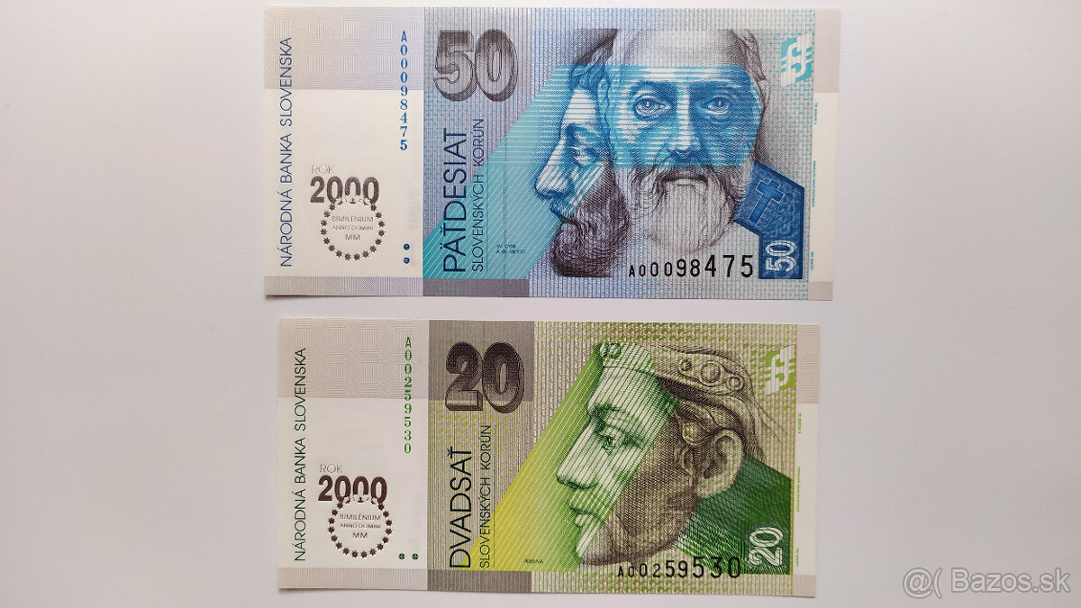 Bimilénium 500, 200 , 50 a 20Sk - 2