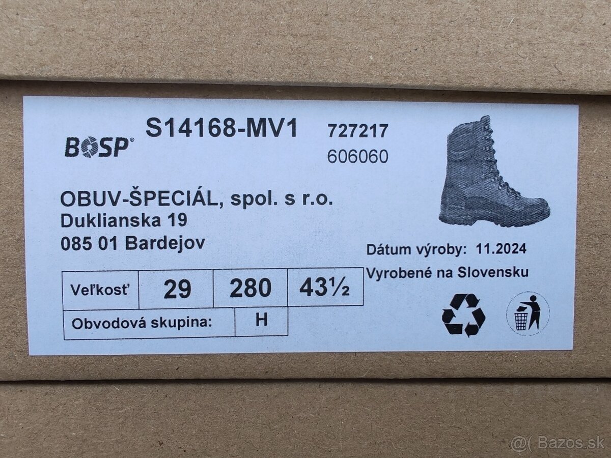 BOSP do extr.zimy veľkost 29 - 43,5 - 2