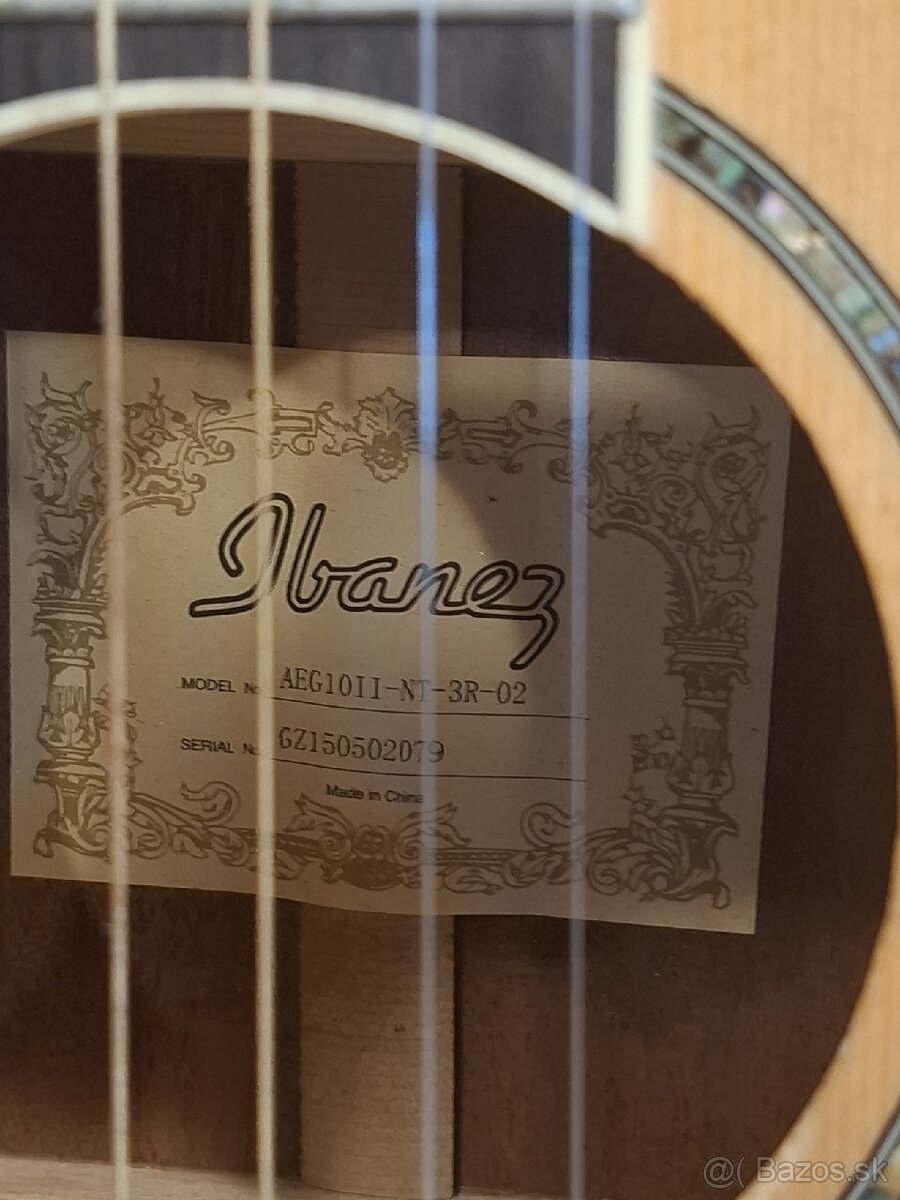 Elektroakustická gitara Ibanez AEG10II-NT - 2