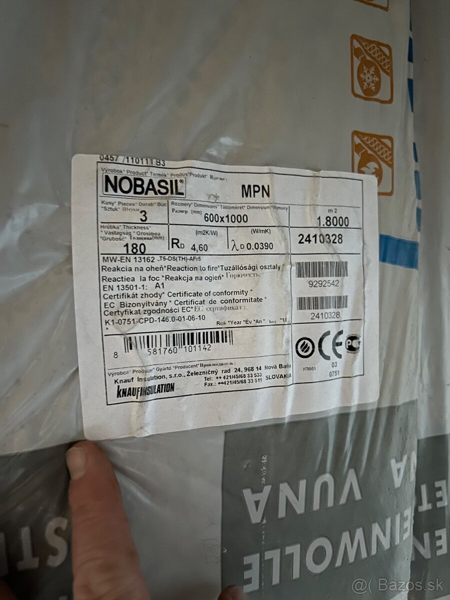 Minerálna vata Knauf Nobasil MPN 180mm - 2