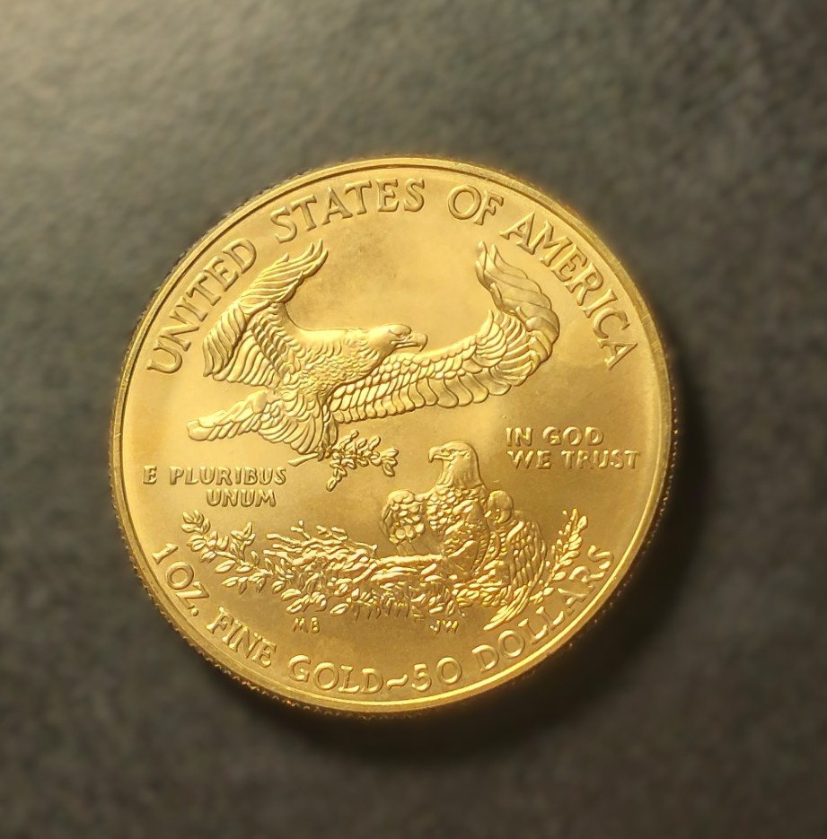 Zlatá invest. minca, mince, American Eagle 1 oz, r. 2017 - 2