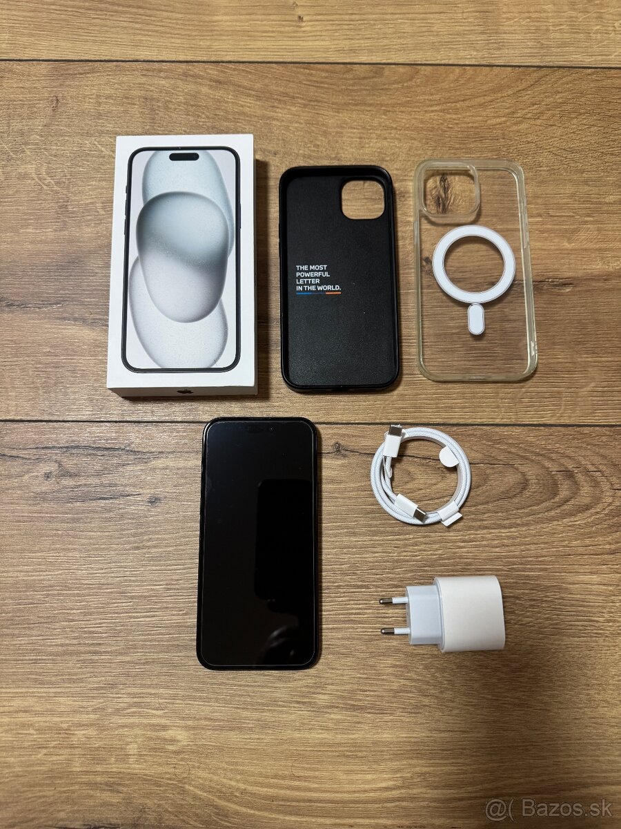 Predám Apple iPhone 15 Plus 128 GB black - 2