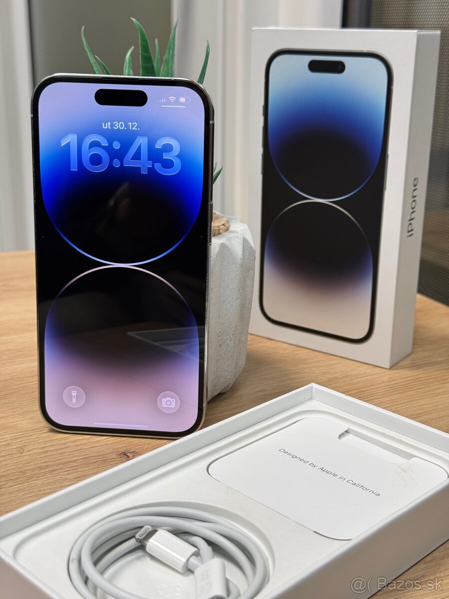 Apple iPhone 14 Pro 128GB - ZÁRUKA / NOVÁ BATÉRIA - 2