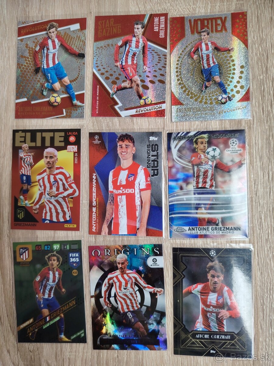 Griezmann, Suarez, de Jong - futbalové kartičky - 2