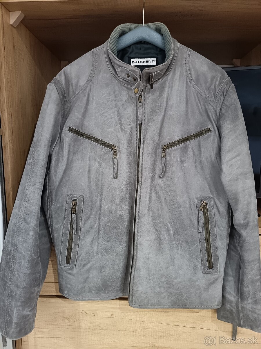 panska kožená bunda Different - 2