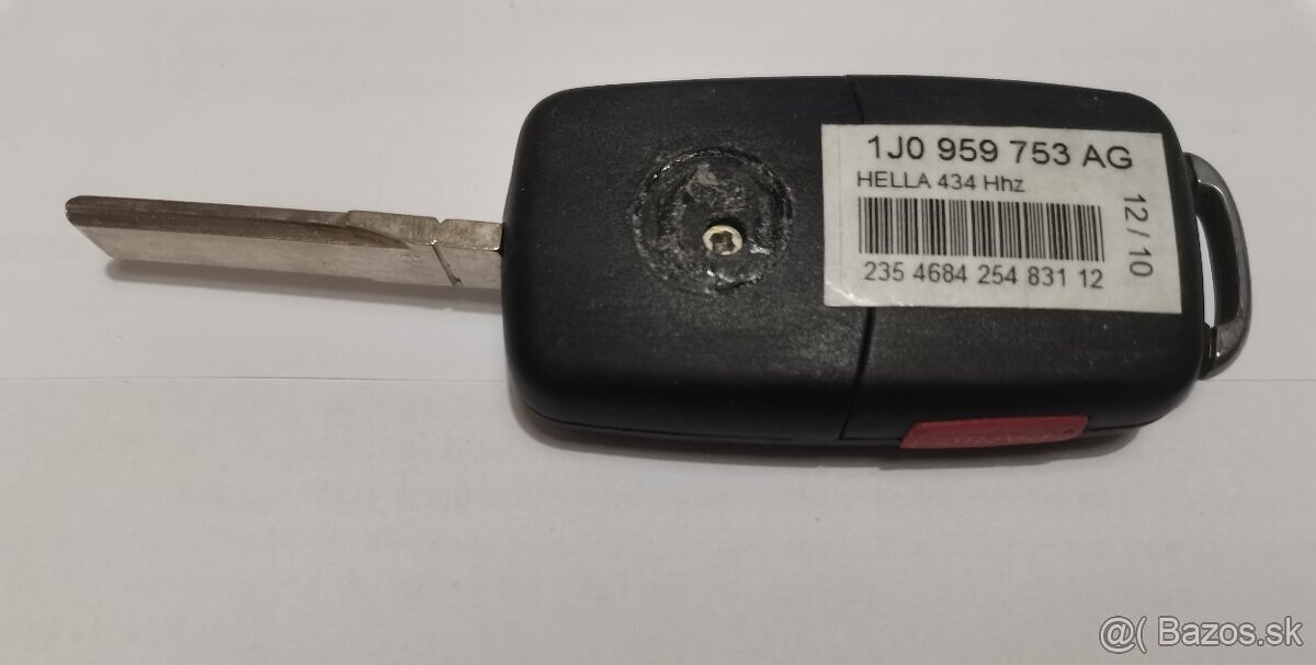 Nový auto kľúč Škoda Seat Audi - 2