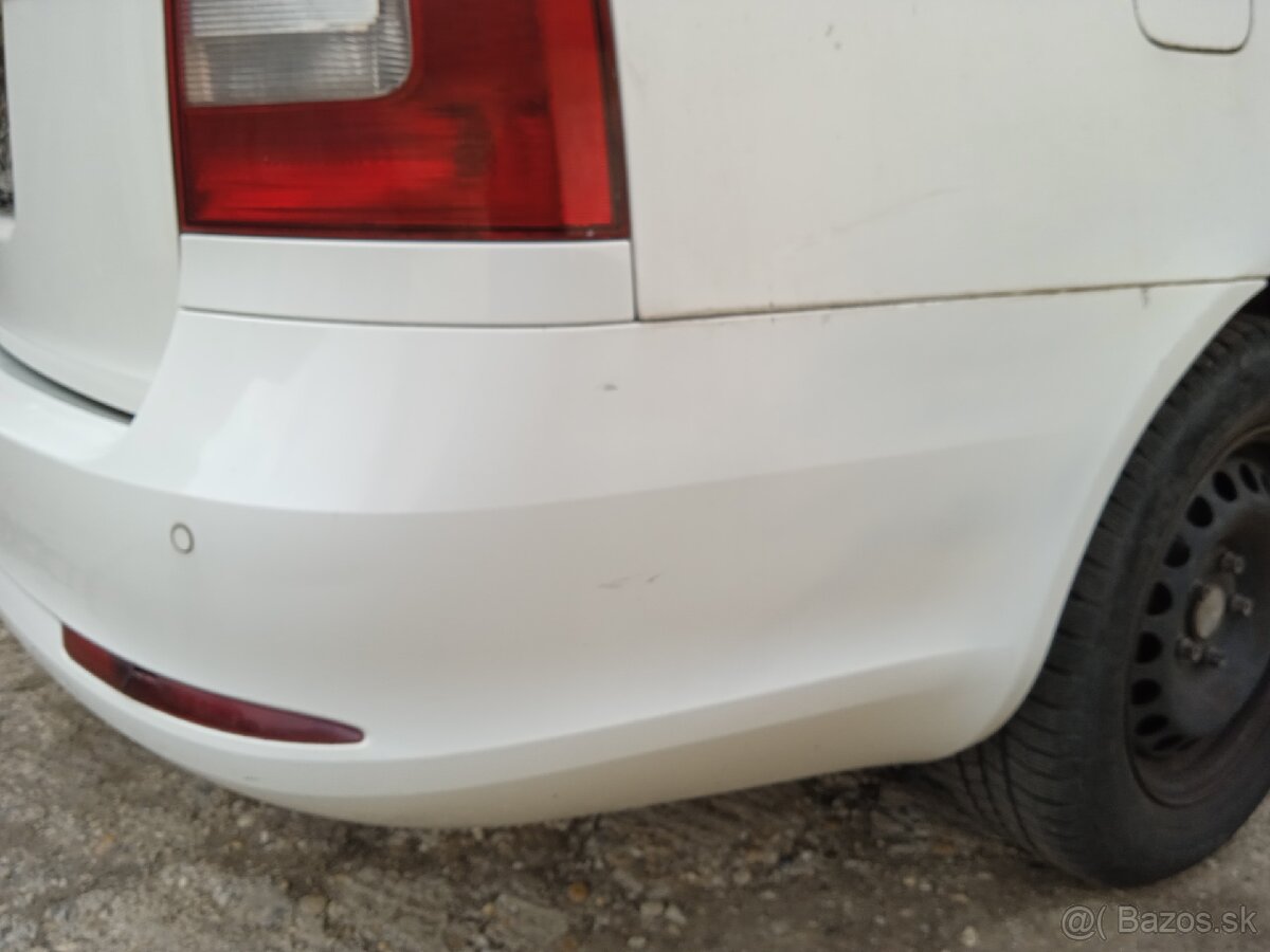 Zadny naraznik octavia2 facelift combi biela - 2
