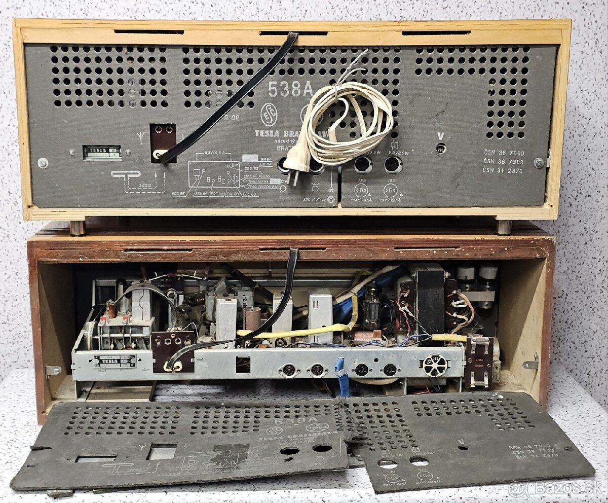 2x STEREODIRIGENT 》TESLA 538A 》Starožitné elektronkové radio - 2