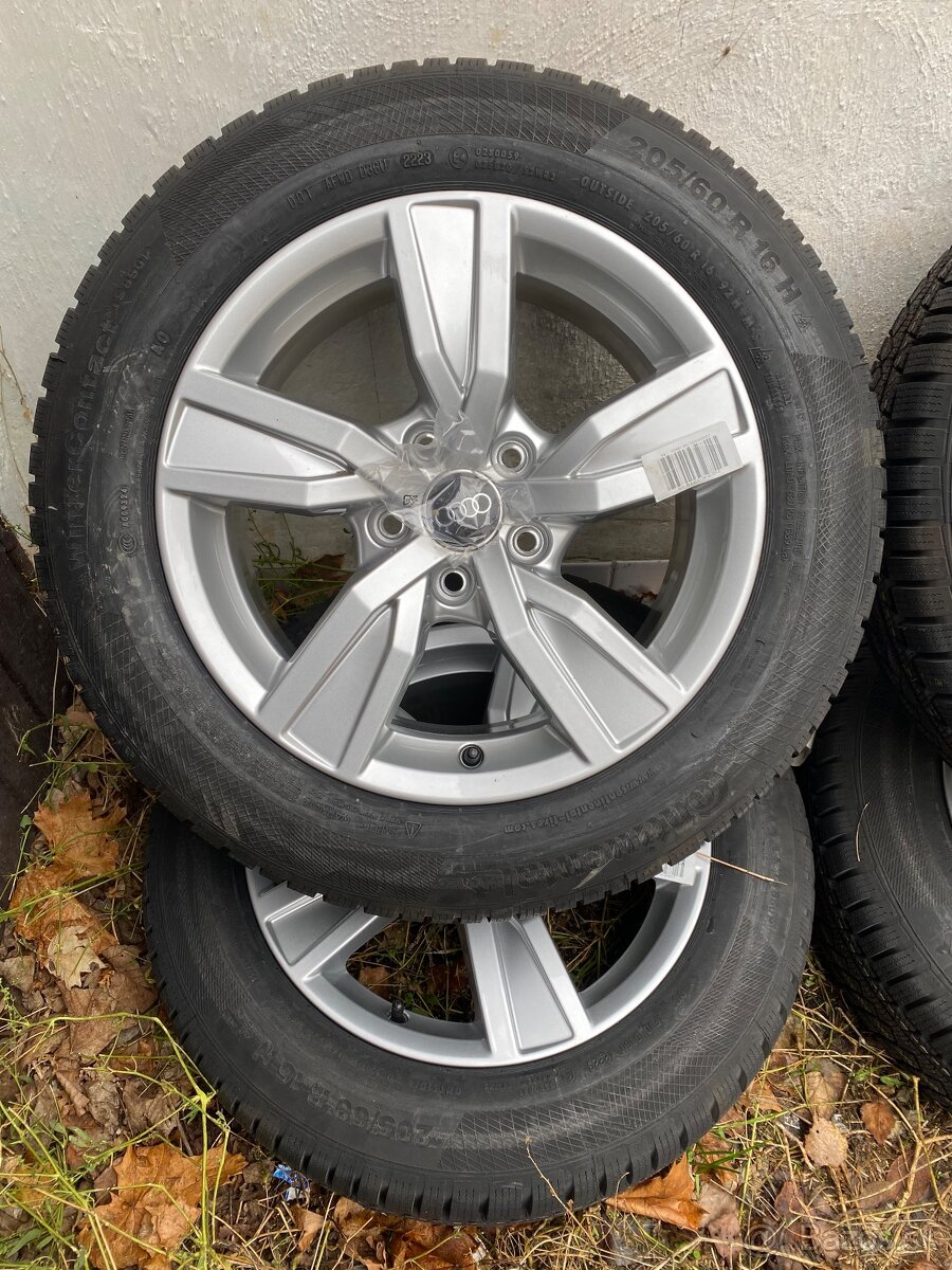 ✅ R16 ®️ Originál Audi A4 5x112 ET35 ✅205/60 R16 Continental - 2