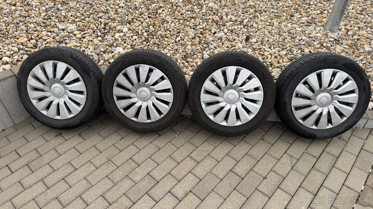 Predám plechové disky na letných pneumatikach - 2