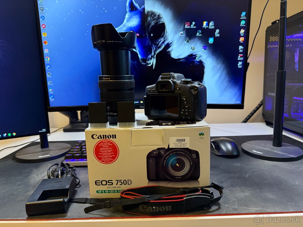 Canon EOS 750D kit objektív 18-135 - 2