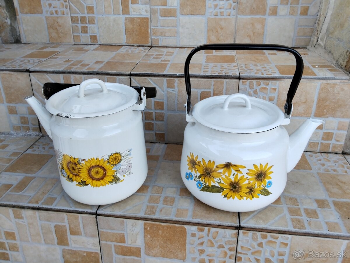 Smaltovane cajniky - 2