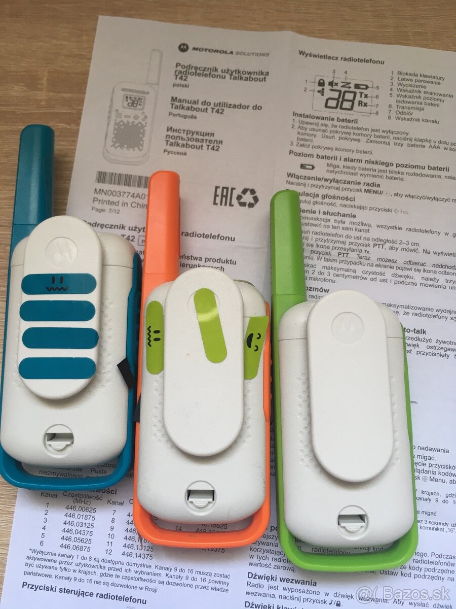 Motorola talkabout T42 triplepack - 2