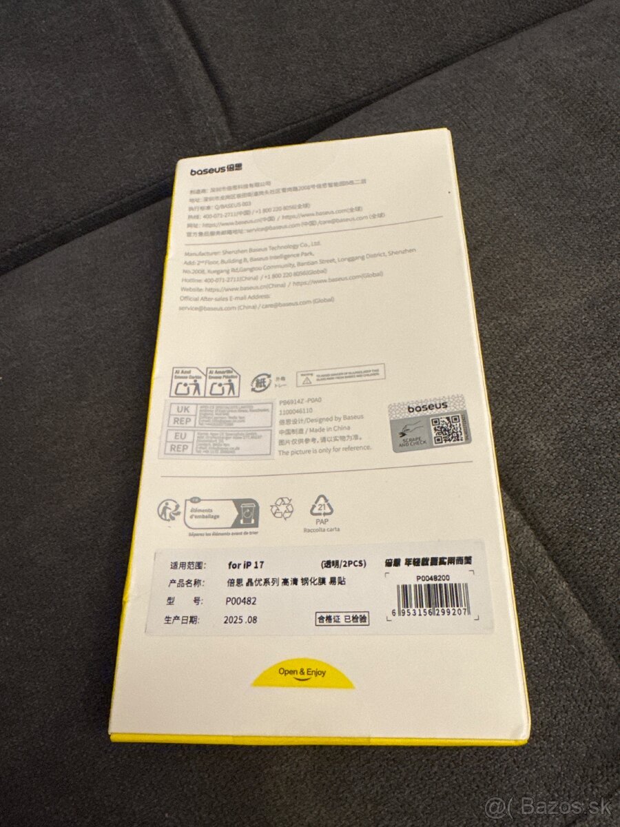 Ochranne sklo baseus iphone 17 2ks - 2