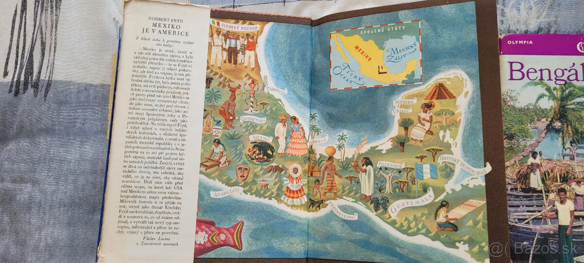 12 x staršie cestopisy - aj Mexiko 1955 - 2