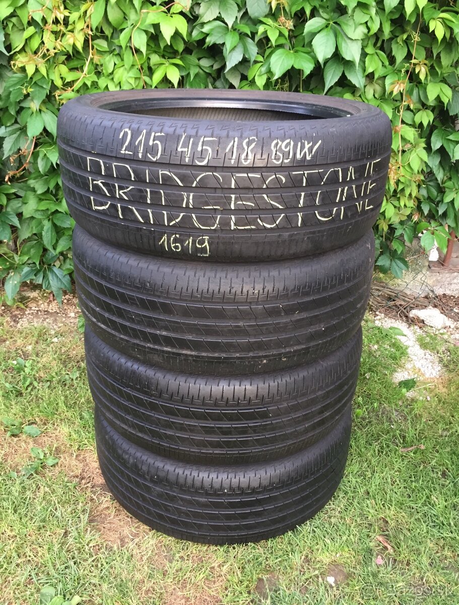 215/45 r18 letné Bridgestone 89W - 2
