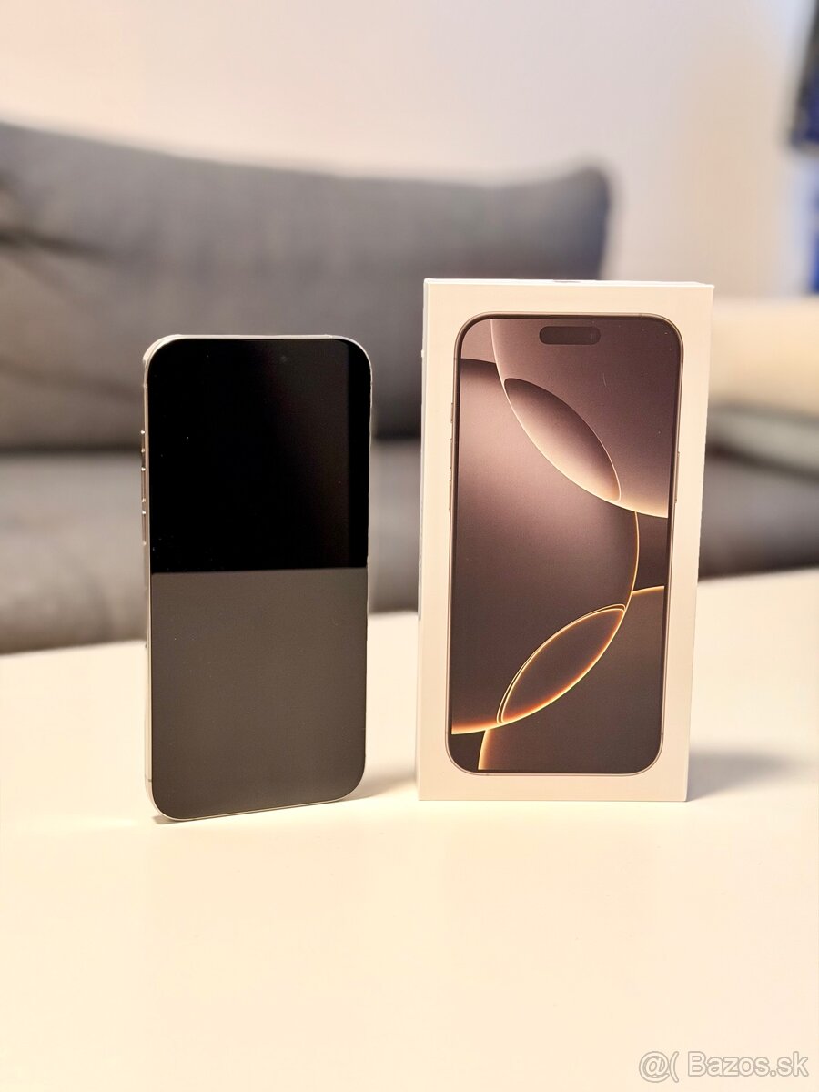 ✅iPhone 16 Pro Max 256 GB – Prírodný titán - 100% batéria✅ - 2
