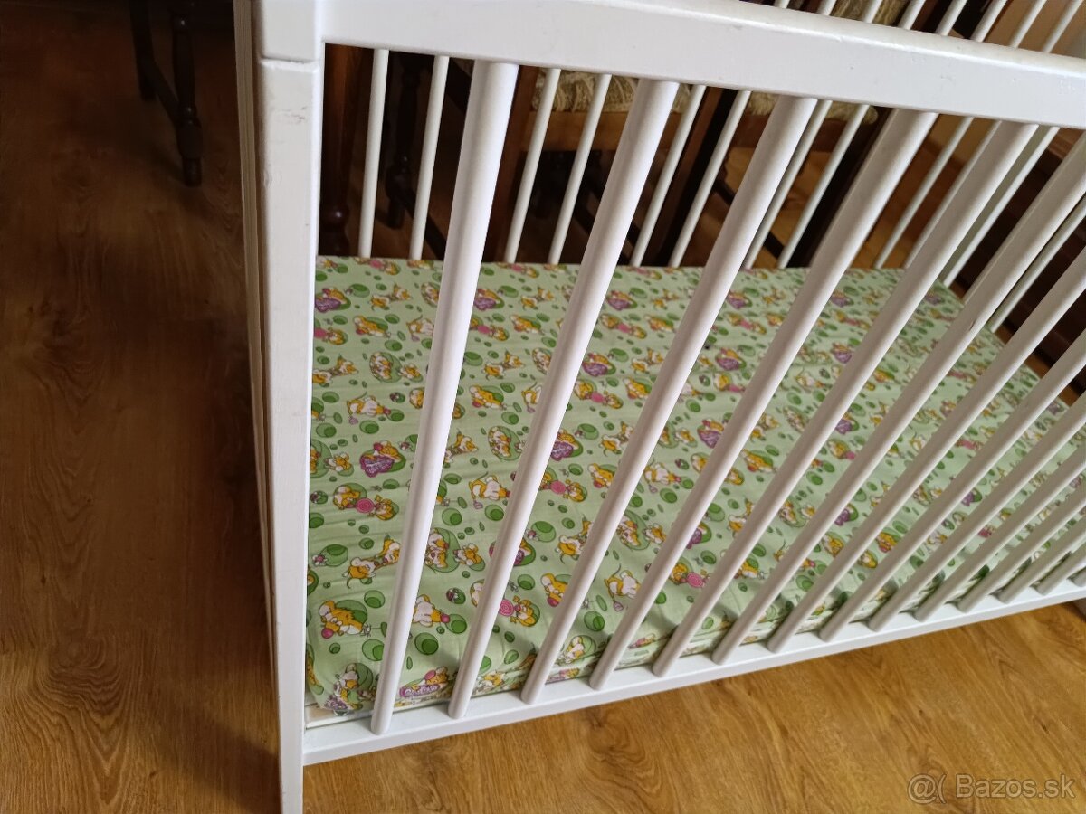 Drevená detská postieľka - 2